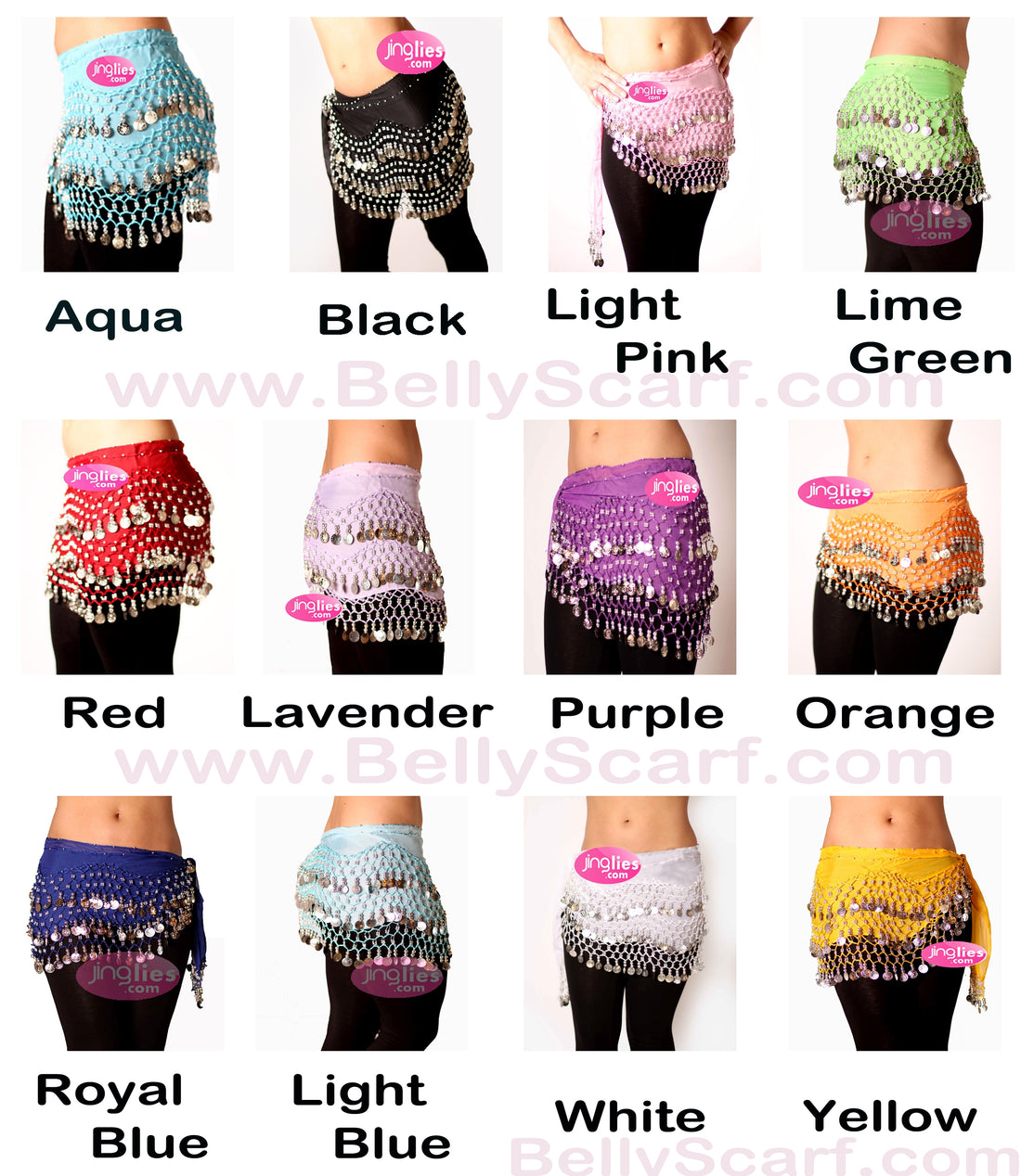 Coin Skirts Help Add Rhythm and Vibrancy for Belly Dancing and Zumba Fitness Classes
